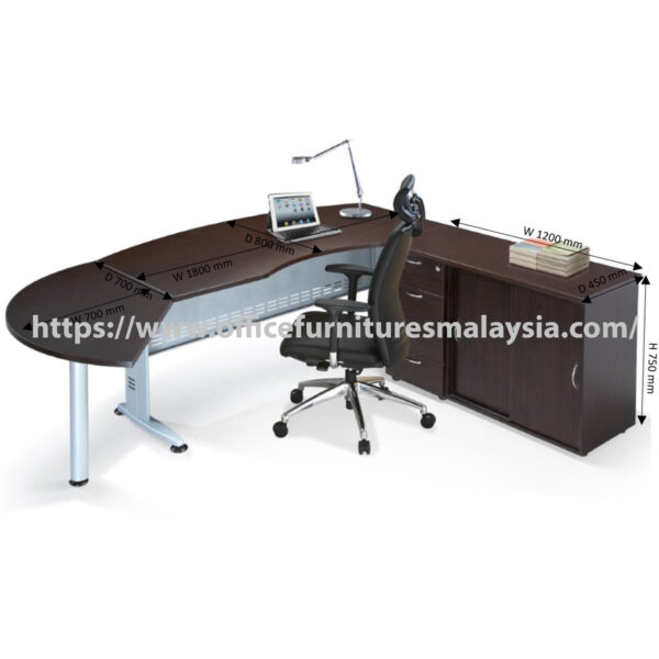 8.2ft x 7ft Office Director-Manager Writing Table Desk Subang Jaya Kelana Jaya SerdangAR