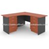 6 ft x 5 ft Seraphic L Shape Office Table with 2 Fixed 4D Drawer Kota Kumining Bandar Cheras