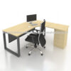 5 ft x 5 ft Office L Shaped Table with Drawer Melaka Kajang Bangi