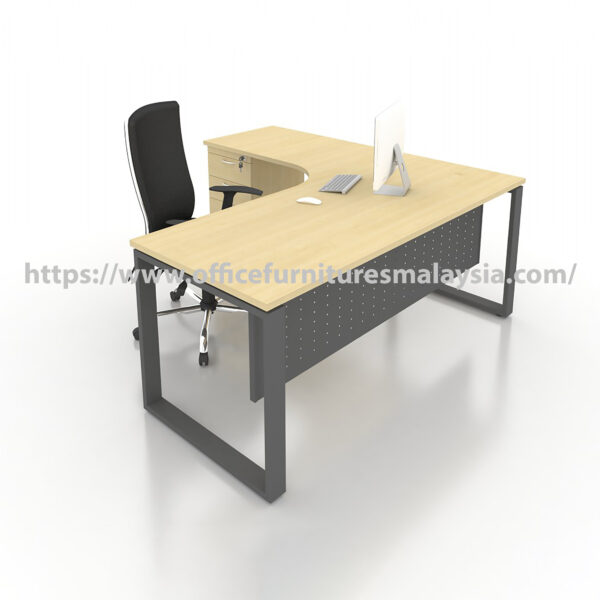 6 ft x 6 ft Office L Shaped Table with Drawer Berjaya Park Kota Kemuning Petaling Jaya
