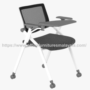 Foldable School Study Desk Chair Wheel Writing Pad bangsa damansara1
