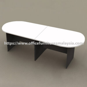 12 ft Two Tone Oval Shape Meeting Table Kelana Jaya Putrajaya Bangi