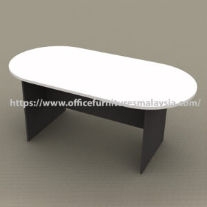 6 ft Two Tone Oval Shape Meeting Table Serdang Setapak Melaka Berjaya Park
